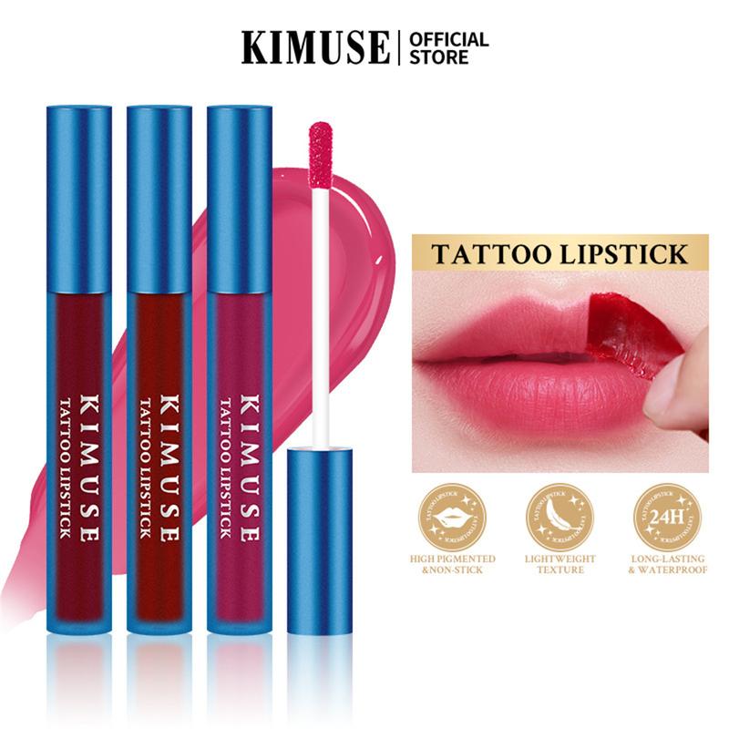 Product Introduction of Son Môi Hình Xăm KIMUSE Dạng Lột, Lâu Trôi Và Không Thấm Nước, Son Kem Màu Hồng Dạng Lột, Trang Điểm, [Thanh Toán Khi Nhận Hàng] 14