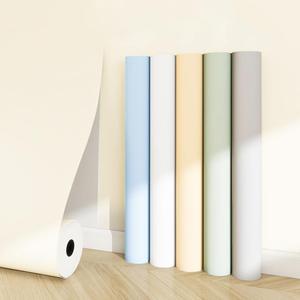 Solid Color Self Adhesive Wallpaper, 1 Count Removable Self Adhesive Wallpaper, Wall Decor for Home Living Room Bedroom, Home Decor
