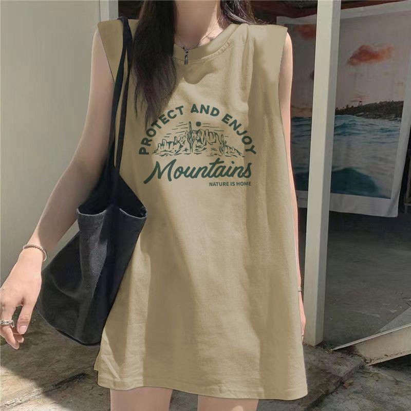 Product Introduction of Áo Thun Không Tay Phong Cách Mỹ Áo Vest Dài Trung Bình Dáng Rộng Rãi Cho Nữ, Áo Ghi Lê Nữ, Quần Áo Thời Trang Mùa Hè Phong Cách Độc Đáo Xu Hướng, Bộ Sưu Tập 2024 8
