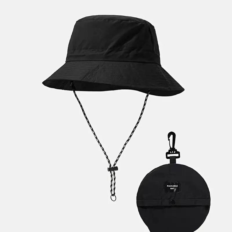 Fisherman Hat, Waterproof Adjustable Drawstring Hat, Portable Foldable Sun Protection Cap For Outdoor, Camping, Mountaineering, Fishing, Fishing Stuff 0