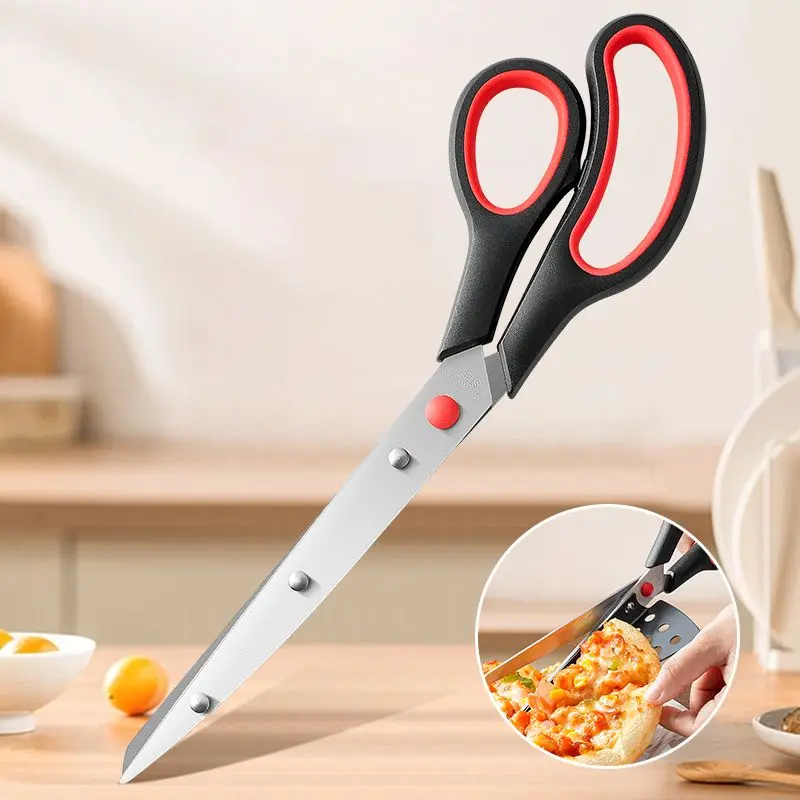 Kéo Nhà Bếp, Kéo Cắt Hành Lá, Có Thể Tháo Rời, Làm Bằng Thép Không Gỉ, Thích Hợp Cắt Pizza, Gia Dụng, Dụng Cụ Nhà Bếp