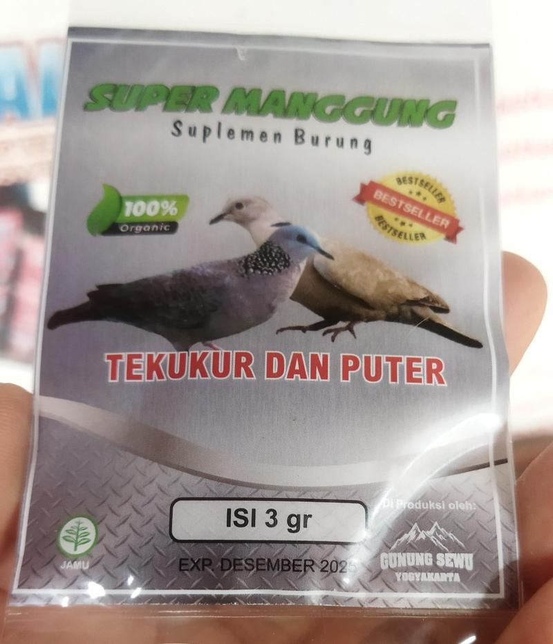 Product Introduction of SUPER MANGGUNG, Untuk burung puter dan tekukur 2