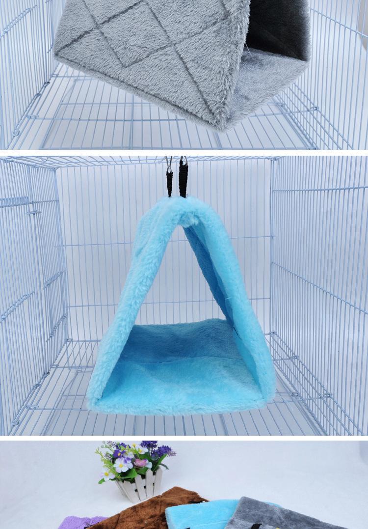 Product Introduction of 17*12*13CM Hammock Bird Nest Pet Parrot Hanging Bed House Plush Winter Warm Cage Nest Tent Gaiolas Passaros Bird Accessories 0