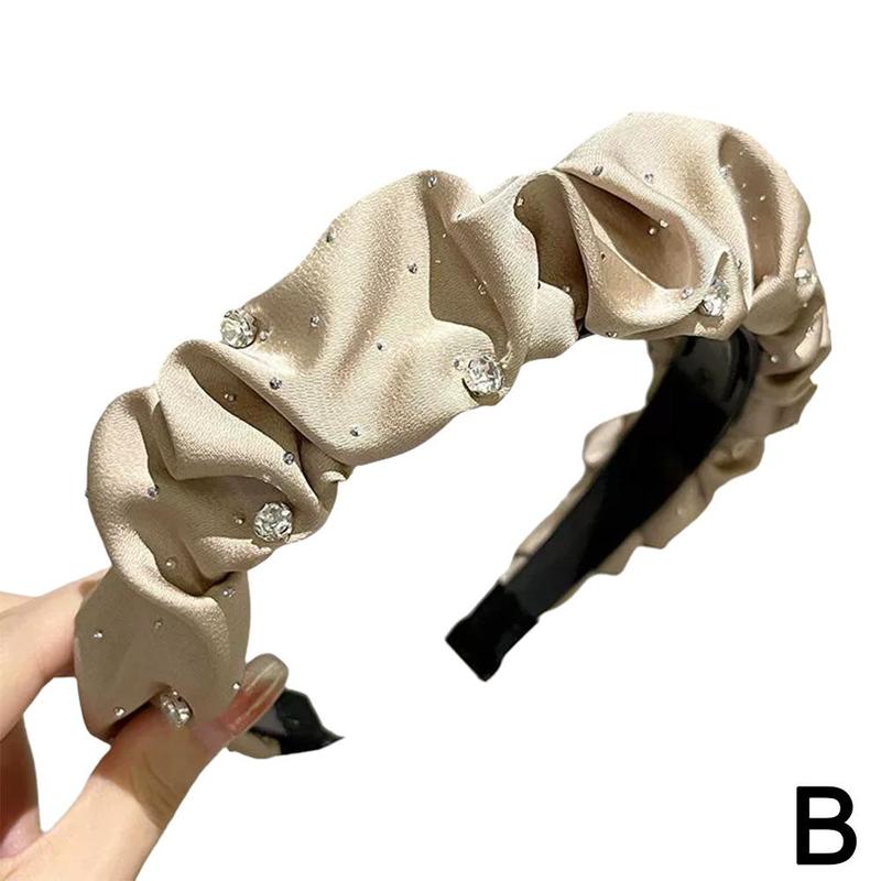 Product Introduction of Temperament Headband For Women With A High-end Feel Korean Version Versatile Crushed Headband 26
