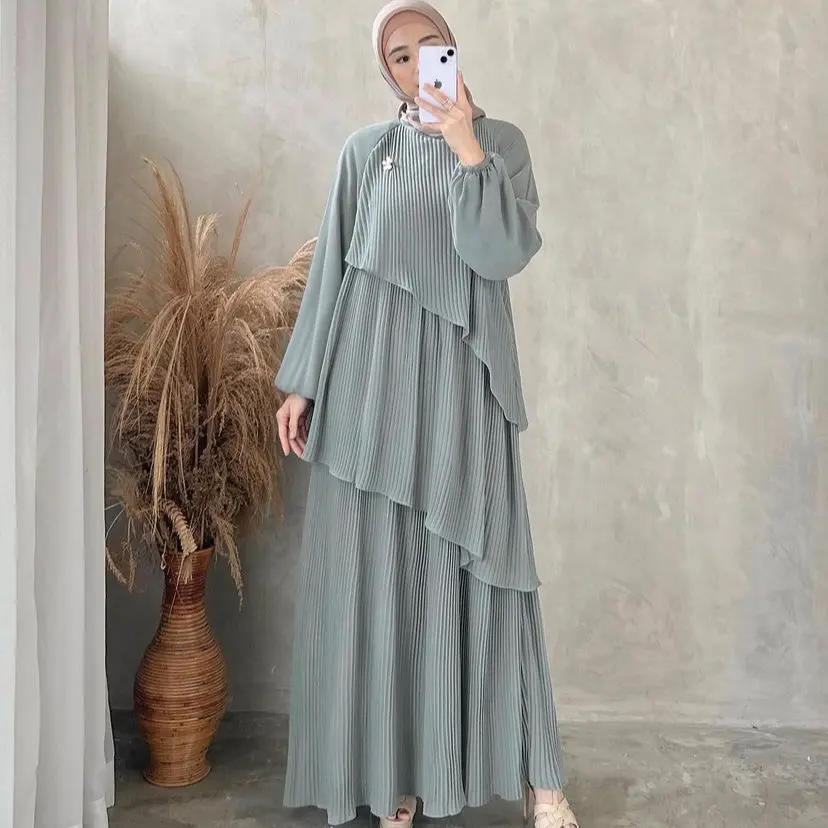 Zahira Pleats Dress / dress susun / dres lebaran