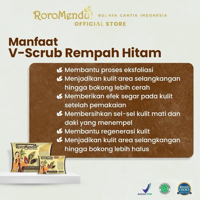 V scrub Roro Mendut, Lulur pemutih selengki 1