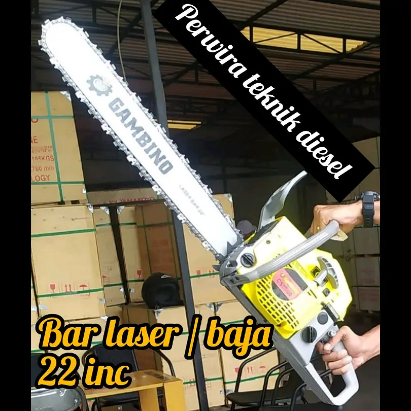 mesin gergaji bar laser 22 gambino / chain saw bar laser 22 gambino / mesin potong kayu bar laser 22 gambino /mesin senso bar laser 22 gambino / Gambino cs 5800 0