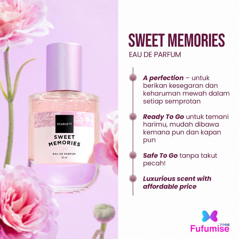SCARLETT Whitening Eau De Parfum 30mL Sweet Memories Dreamy