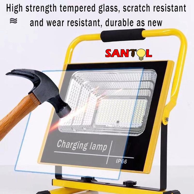 Product Introduction of 20 HOURS Working Time Rechargeable Floodlight Portable Outdoor Engineering Emergency Scale Light 12