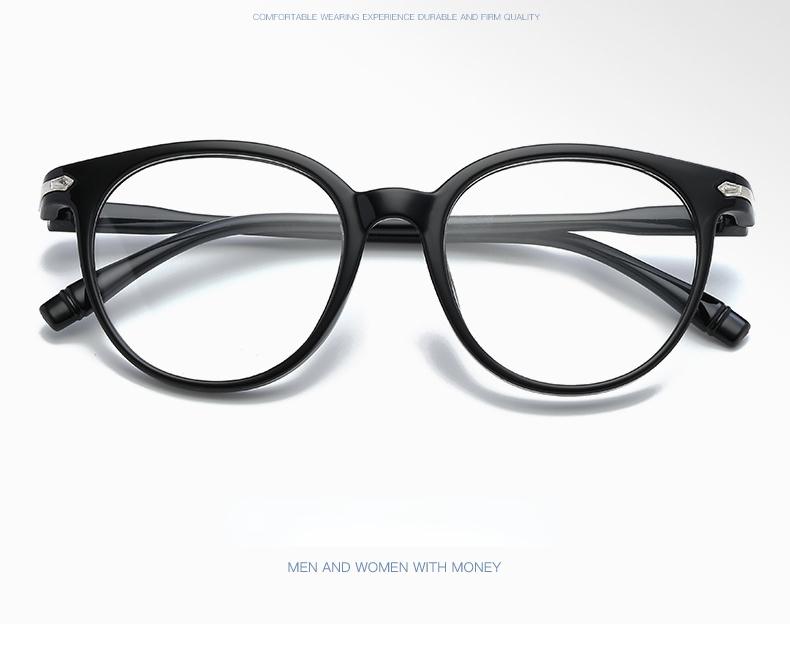 Product Introduction of New Arrival Computer Glasses Frame Women Men Anti Blue Light Round Eyewear Blocking Glasses Optical Spectacle Eyeglass 6