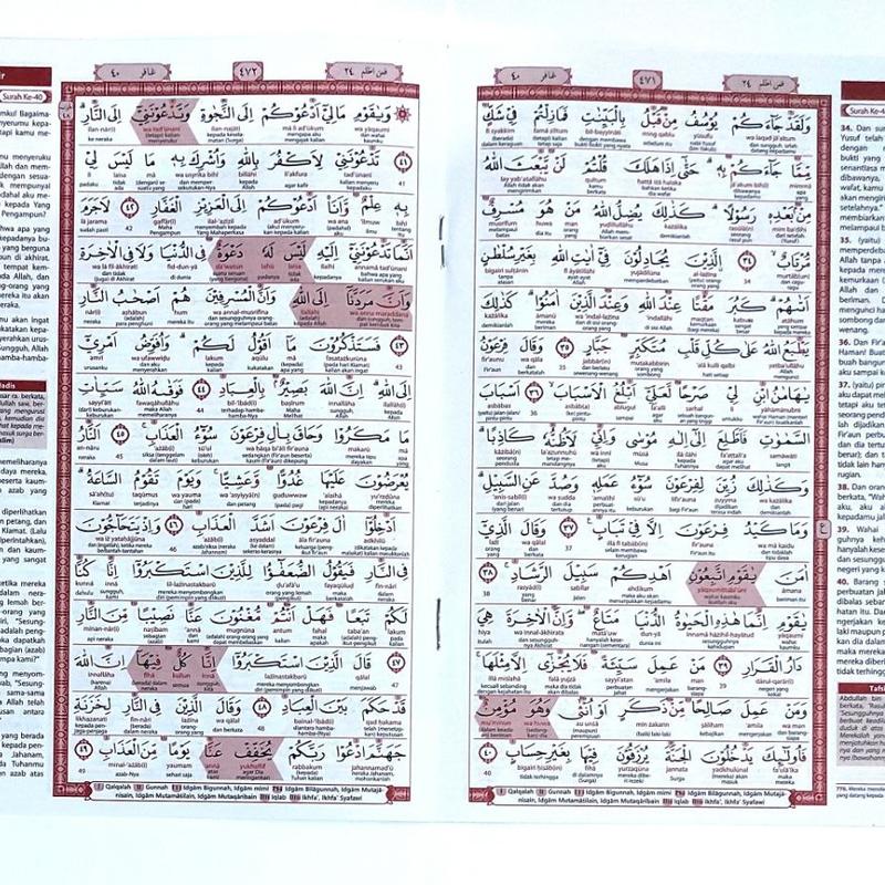 Best Seller Al Qur'an Al Khobir A5 Trasnliterasi Perkata Dan Terjemah Tanda Waqof Ibtida Quran 5
