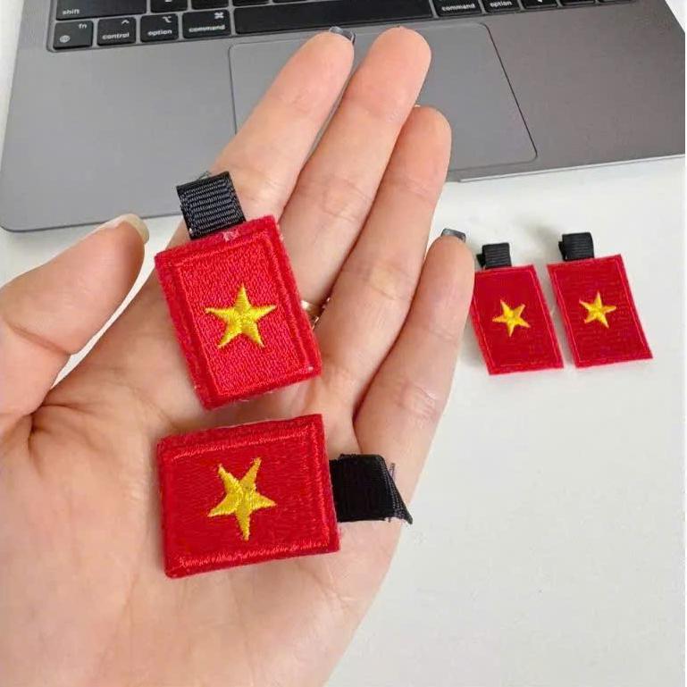 Kẹp tóc lá cờ việt nam  kẹp tóc cờ đỏ sao vàng yêu nước [ V201 ] 6