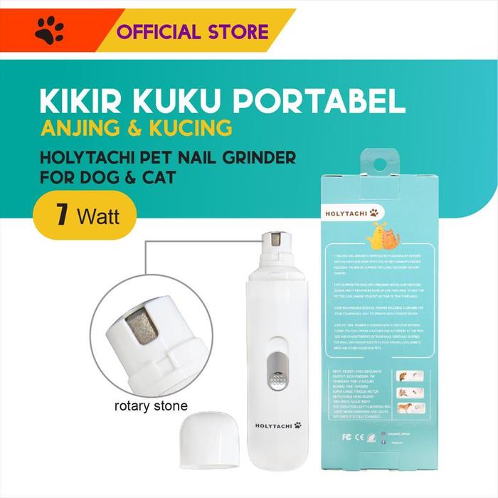 Gambar Holytachi Pet Nail Grinder 7 Watt / Kikir Kuku Portabel Anjing Kucing dari M-Pets Volk Pets Indonesia Kota Administrasi Jakarta Barat Tokopedia