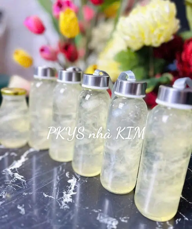 Combo 10 Chai thủy tinh 300ml trụ đựng yến chưng 5