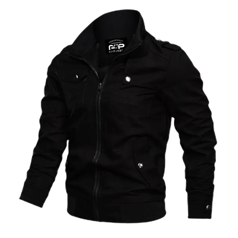 Jaket Bomber Kanvas Military Klasik By Rsp Jaket Bomber Klasik Pria Casual Tebal Semi Parka 3