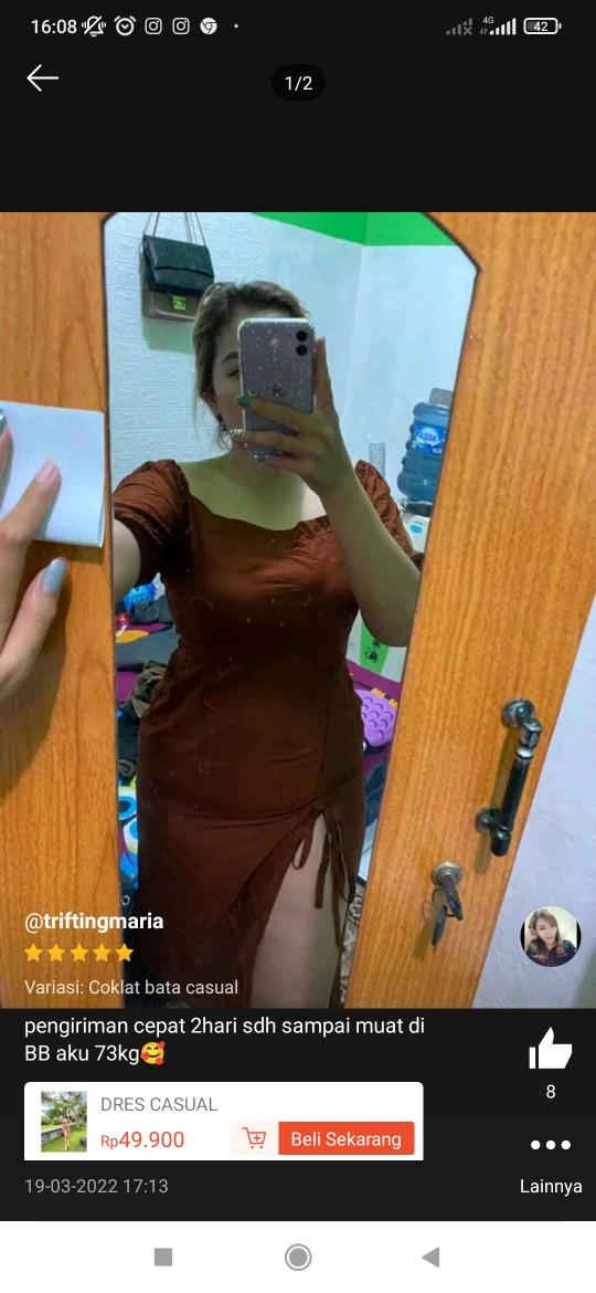 Dress Belah Samping Dress Belah Paha Dres Serut Dres Serut Paha Dres Kerut Dres Pandek Dress Bodycon Dress Bodycone Dress Bodycone Polos Casual