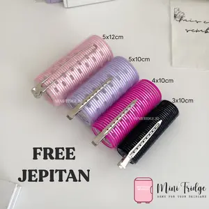 [MINIFRIDGE] ROLL RAMBUT JUMBO FREE JEPITAN 1PC Ala Korean Hair Style Keriting Tahan Lama Hair Roller Rambut Besar Gulungan Poni Pengeriting Hair Curler Pastel Premium Fake Roler Rambut Sisir