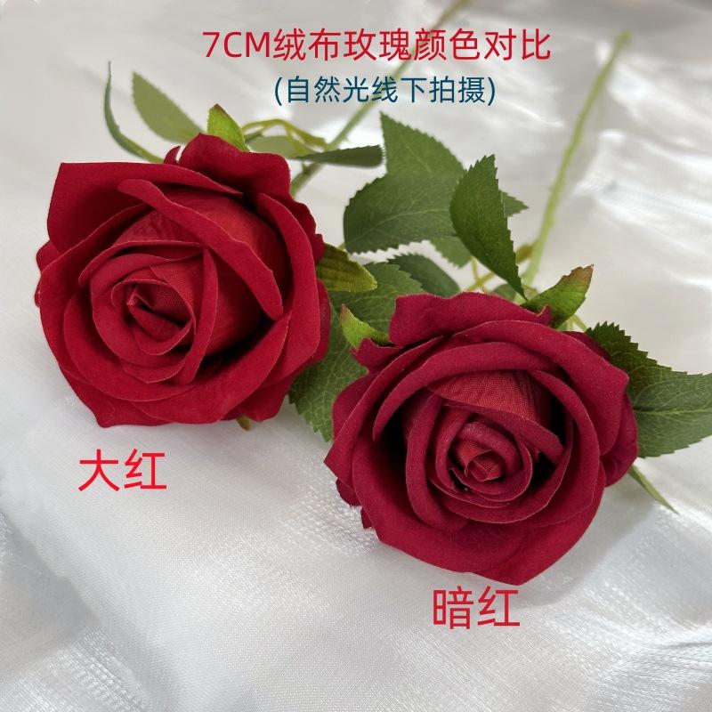 Hoa Hồng Nhân Tạo, Hoa Giả, Hoa Hồng vải nỉ Cảm Ứng Đơn, Thích Hợp Cho Thác Nước, Trang Trí Đám Cưới Và Nhà Cửa, Sắp Xếp, Hoa Giả 2