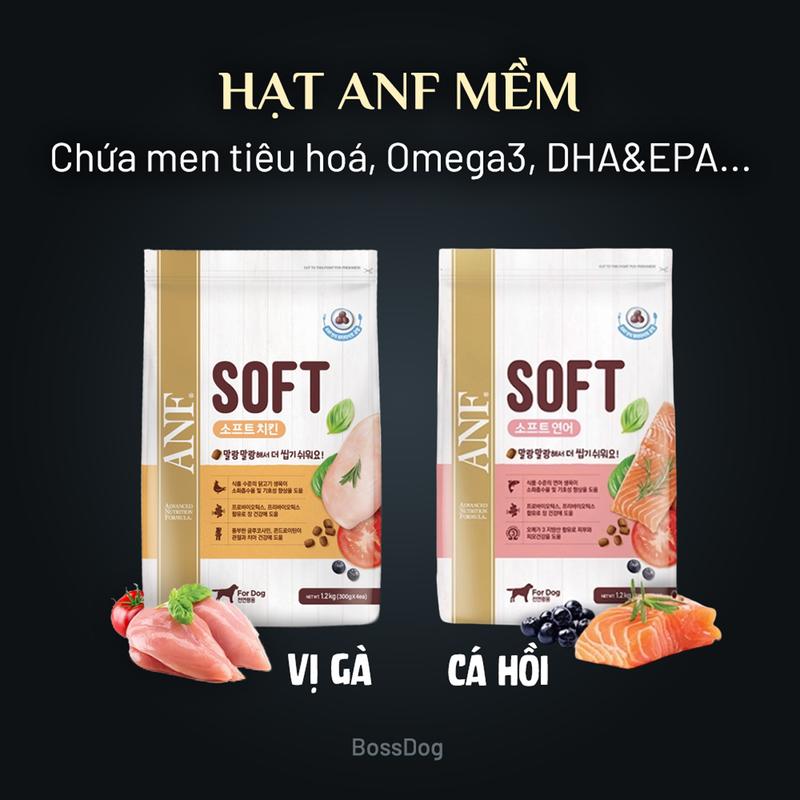 Hạt mềm ANF Soft 1.2kg - Thức ăn cho chó đồ ăn dành cho cún mọi lứa tuổi | BossDog
