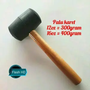 palu karet gg kayu / palu keramik 12oz dan 16oz