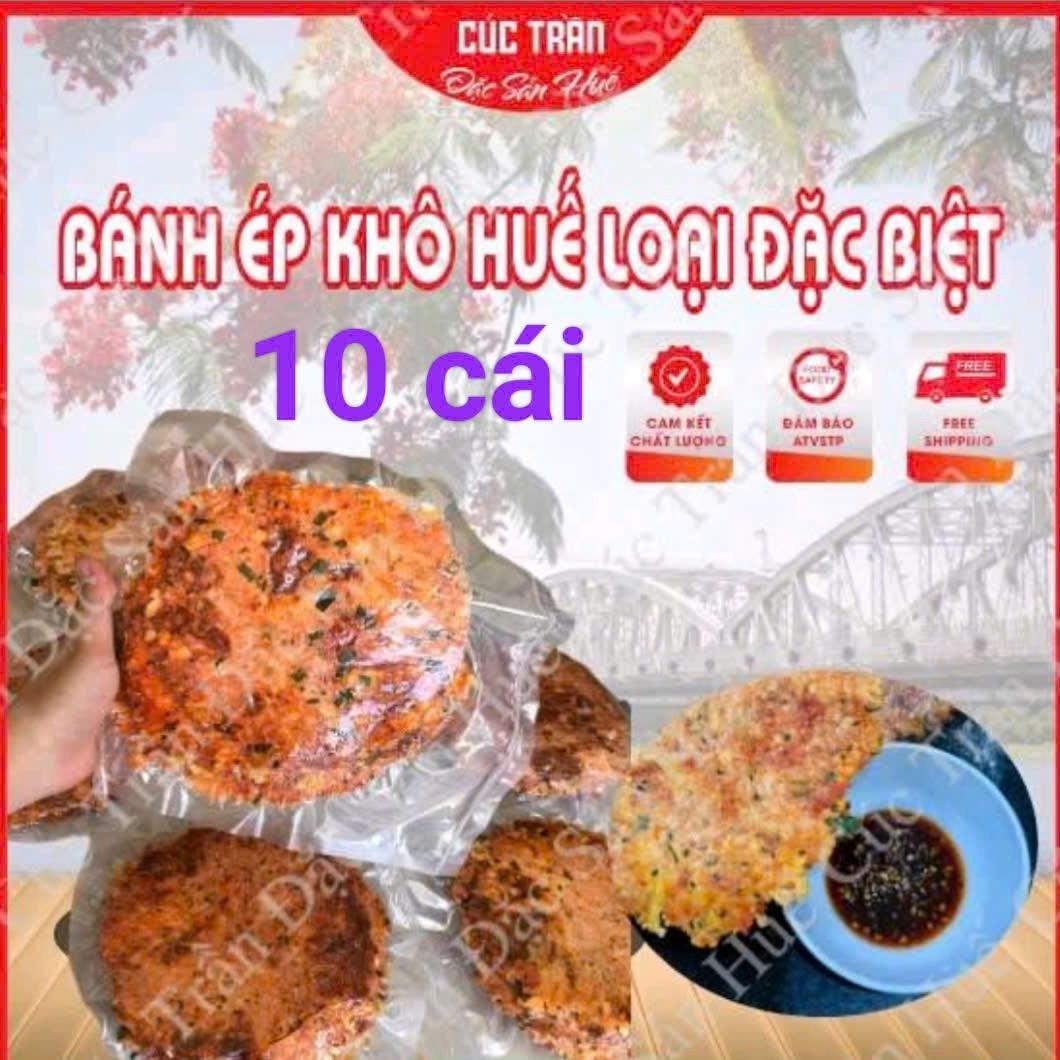 [Tặng nước chấm] Combo 20 cái Bánh ép khô Huế loại đặc biệt, bánh ép Thuận An thơm ngon, giòn rụm, full mỡ hành - 374