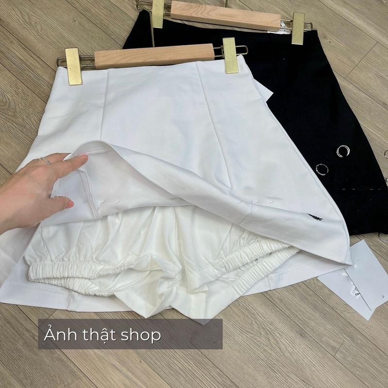 Chân Váy Con Ong Dáng A Xoè Phồng Cạp Lưng Cao BIG SIZE Chất Kaki Mềm Cao Cấp Lên From Xinh Nữ Women Kem 8