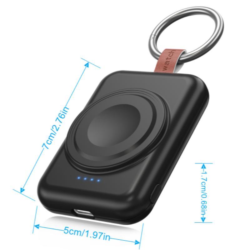Portable Chargers for Apple Watch, 1800mAh USB Rechargeable Travel Charger, Electronic Charging Device, Power Bank Compatible with Apple Watch Series 9/8/7/6/5/4/3/2/SE/Ultra, Travel Accessories 1