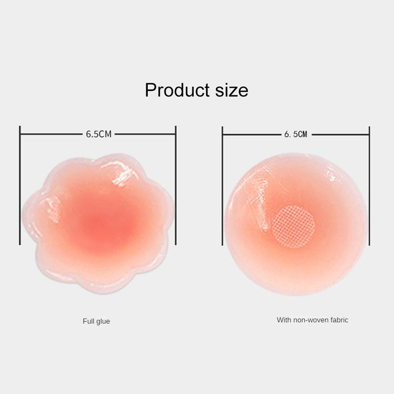 Áo Ngực Vô Hình Bằng Silicon, Có Thể Tái Sử Dụng, Dành Cho Phụ Nữ, Với Miếng Dán Áo Ngực, Thiết Kế Cánh Hoa Ngực, Không Dây, Đệm Ngực Vô Hình Miếng Dán Ngực, Thân Mật 5