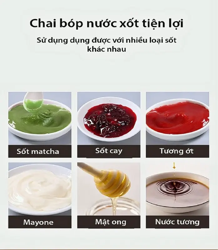 Chai Nhựa Đựng Sốt, Đựng Tương Ớt 1 Vòi Có Nắp Đậy Song Long Plastic 500ml, 650ml 5