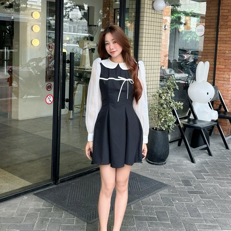 Anna Dress cổ cánh sen nữ dễ thương 0