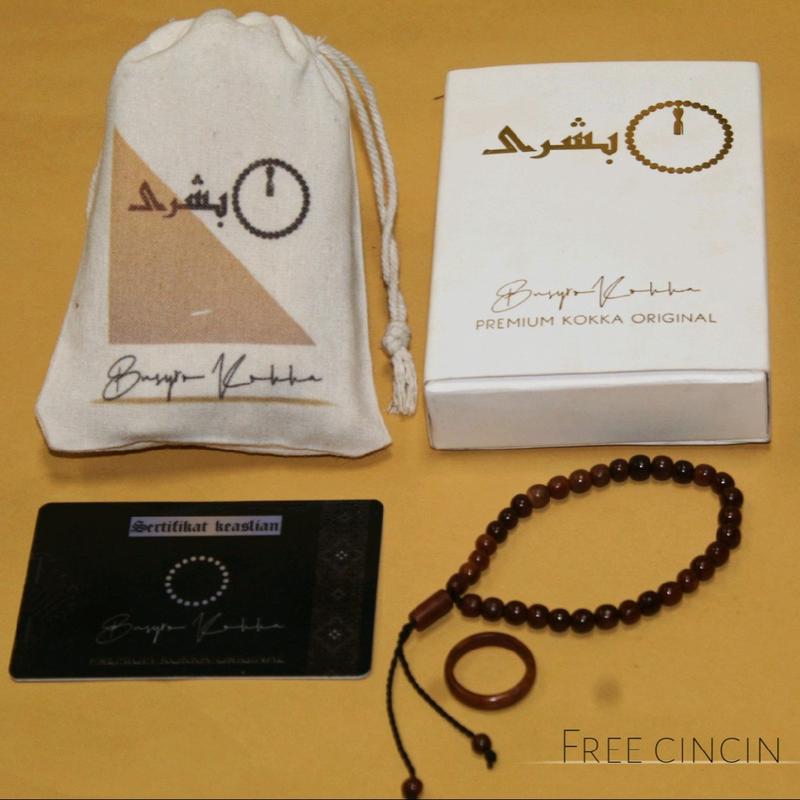 PREMIUM !! Gelang Tasbih 33 Bulat Asli Kokka 100% 2