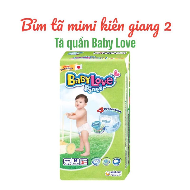 Unicharm Tã Bỉm Quần Baby Love Dòng Thấm Hút 12h Size L 48m sa le