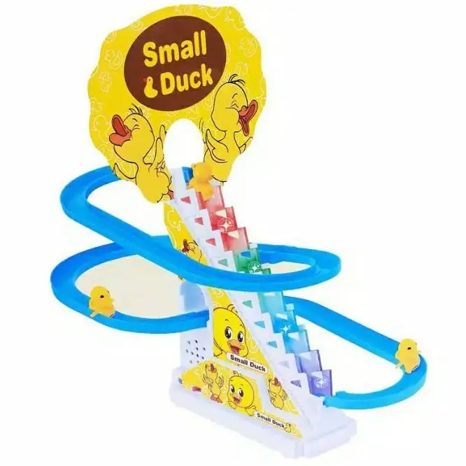 Mainan Anak Laki-laki Dan Perempuan Track Tangga Small Duck Bebek Kuning Ada Musik Dan Lampu Maenan Track Racing Balap Naik Tangga Untuk Anak-anak Cowok Dan Cewek Umur 3 4 5 Tahun Murah Plastik 3