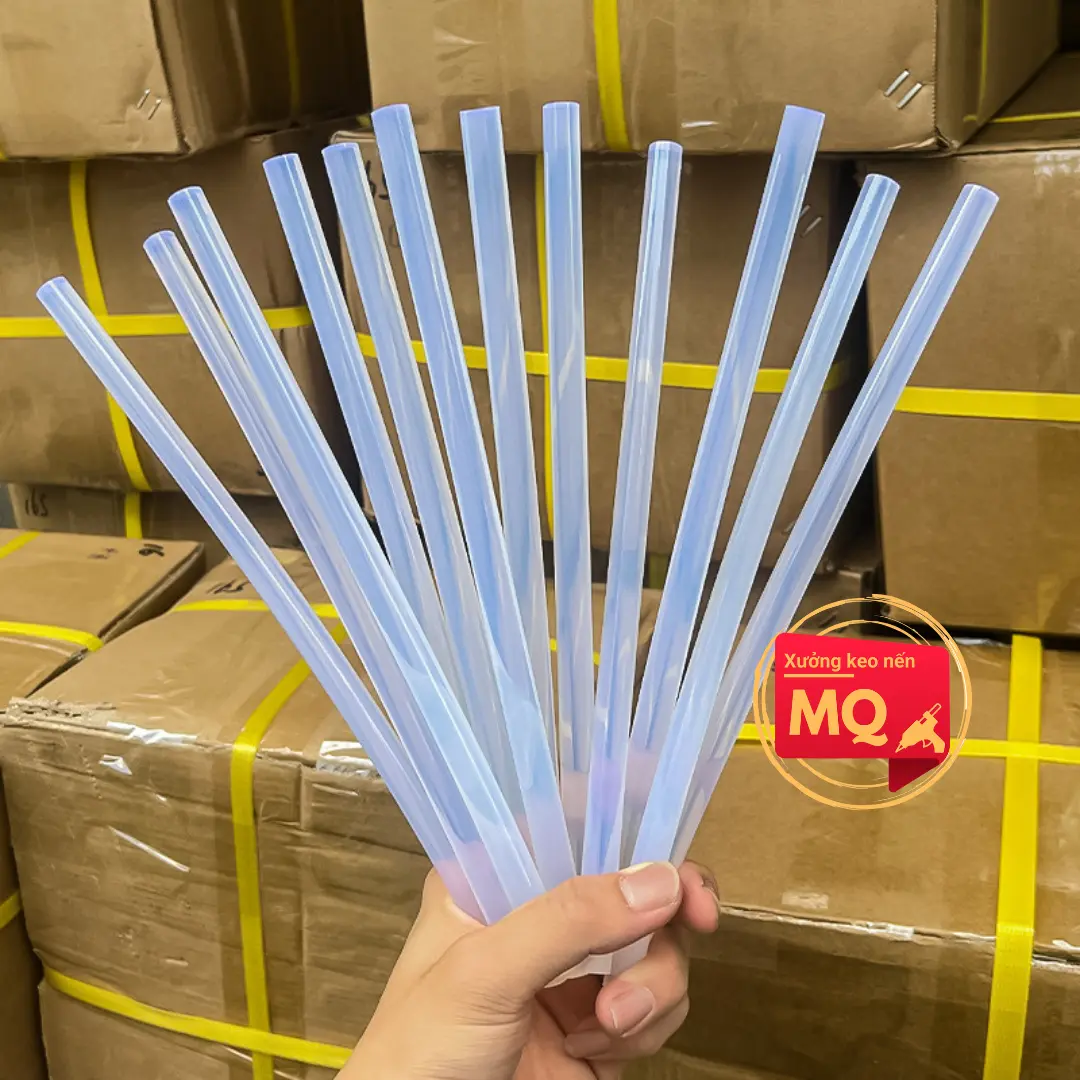 [Xưởng MQ]_Mua sỉ 1kg keo nến nhỏ và to, keo nến silicon hàng trong suốt loại 1 dài 25cm