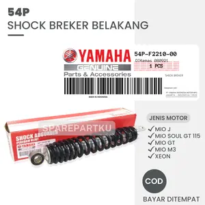 54P SOKBREKER BELAKANG YAMAHA MIO J M3 SOUL GT 115 125 XEON / PEREDAM KEJUT SHOCKBREAKER MIO J / SHOK BELAKANG MIO M3 / SOK BELAKANG XEON GT 125 / SHOCKBEREKER TABUNG / PAKET SHOCKBREAKER DEPAN BELAKANG / MONOSHOCK MIO
