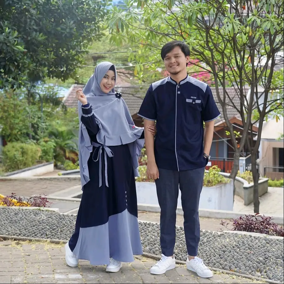 SAMAWA COUPLE Navy + KHIMAR