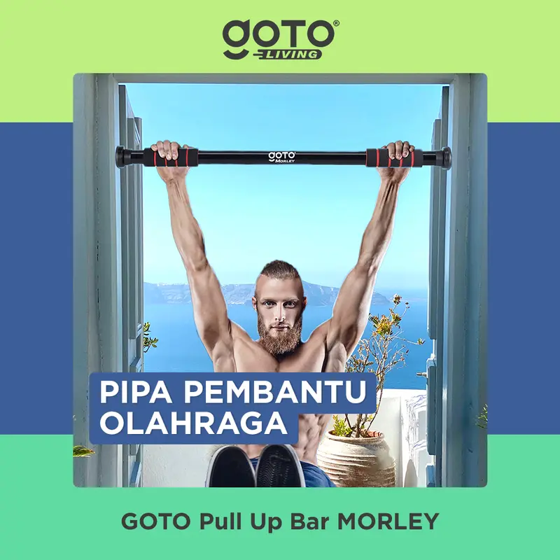 Goto [COD] Morley Alat Fitness Pull Up Bar Gym Dinding Pintu Olahraga Rumah 0