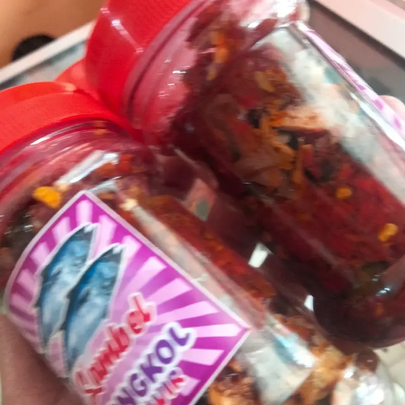 sambal tongkol kemasan botol.sangat lezat di temani nasi 1
