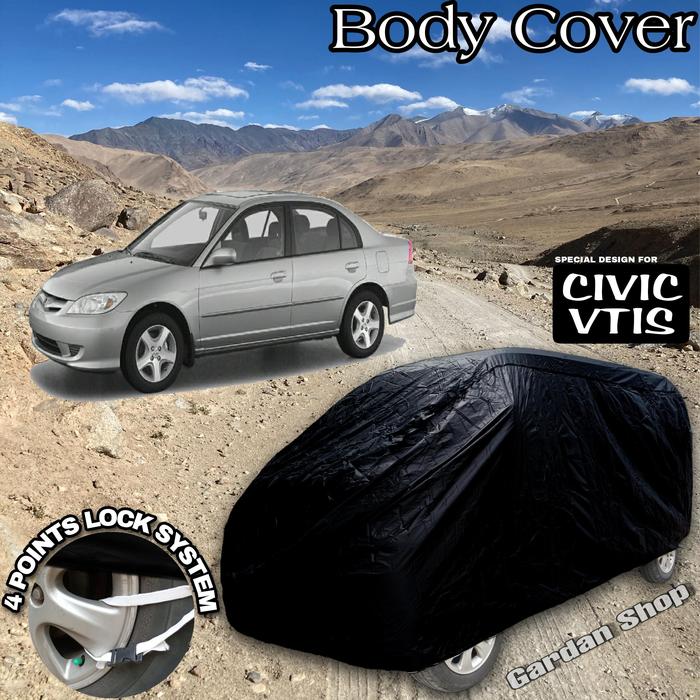 Gambar Sarung Mobil CIVIC VTIS Hitam POLOS Body Cover Civic Vtis Full Black dari gardanshop Kota Administrasi Jakarta Timur Tokopedia