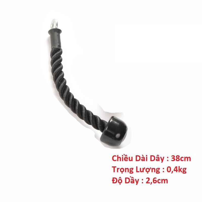 Dây Thừng Tập Cáp Tricep Rope , Tập Cơ Tam Đầu , Lưng Xô, Vai , Tay Sau , Tay Trước, Cơ Bụng 6