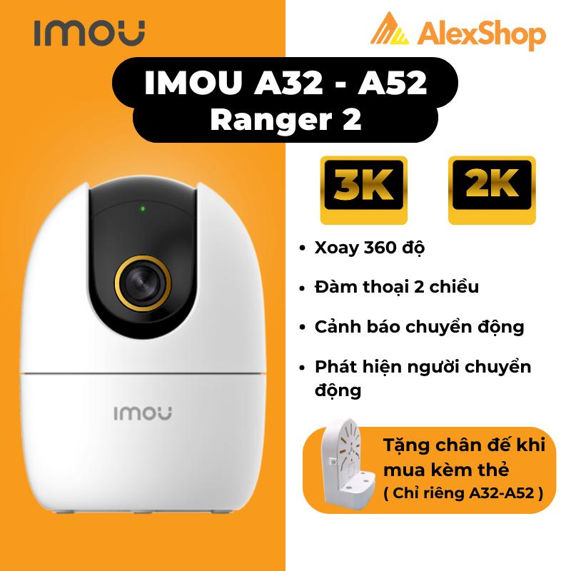   2026  Camera WiFi Imou A32 - A52 Pro  Ranger   Mini Xoay 360 Đàm Thoại 2 Chiều Điều Khiển App 