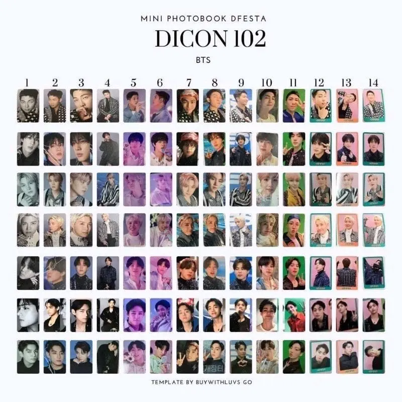 Ready Stok Photocard DICON DFESTA MINI EDITION BTS