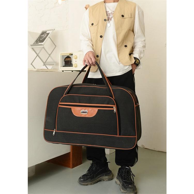 Túi Trống hành lý Du Lịch dài ngày Họa Tiết đơn giản Size 64cm, tui xách tay đeo vai đựnġ đồ quần áo chăn màn chuyển nhà 4
