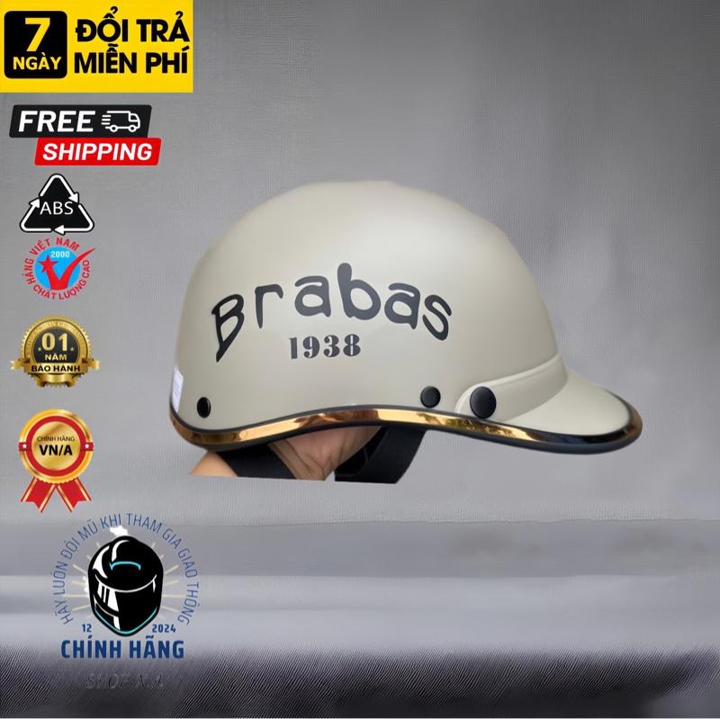 Product Introduction of Nón bảo hiểm BRABAS, phong cách trẻ trung, hợp cả nam, vòng đầu 52-57, món quà ý nghĩa - 1402 - Valentine - Lễ tình nhân -  Helmet Chạy Xe Đạp Phụ Kiện mũ  bảo  hiểm  brabus cho nữ nón  baohiem Cao Su 8
