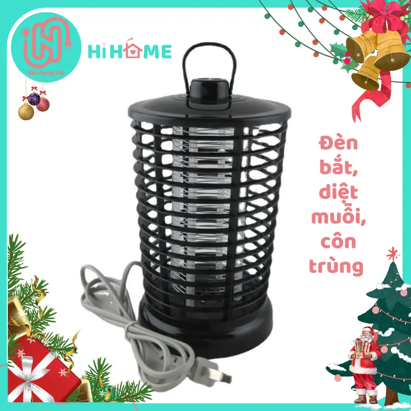 Đèn Bắt, Diệt Muỗi, Côn Trùng Thế Hệ Mới, Bằng Đèn LED Hình Tháp 3D Kiêm Đèn Ngủ, Chống Lóa Mắt – Bảo Hành 3 Tháng 0