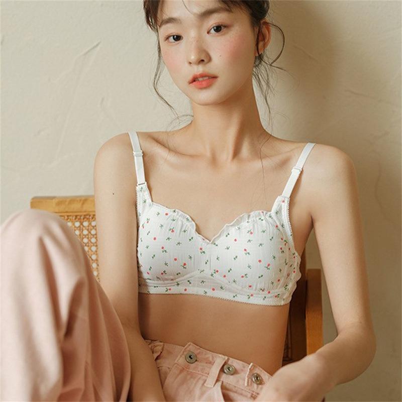 Product Introduction of Áo Ngực Không Dây, Dành Cho Nữ, Chất Liệu Cotton, Nhẹ, Thoáng Khí, Thích Hợp Cho Nữ Sinh Trung Học, Kiểu Đẩy Lên, Chống Chảy Xệ, Có Thể Điều Chỉnh, Đồ Lót Ngọt Ngào 13