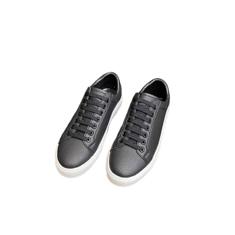 Giày Da Dây Buộc Đơn Giản Nam, Đế Cao Su Êm Chân