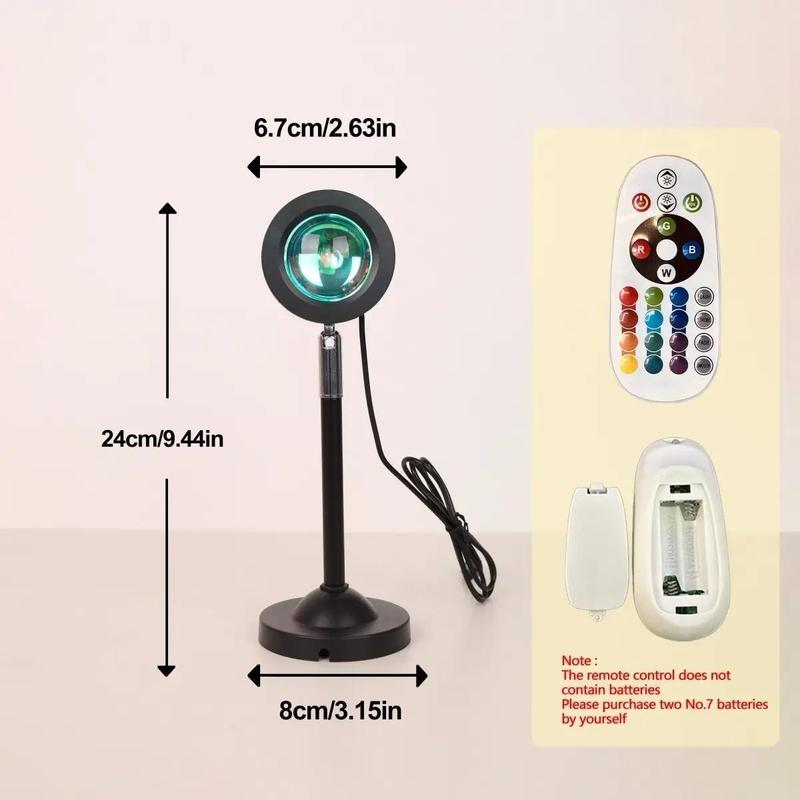 Sunset Lamp Projector LED Lights, Adjustable Projection LED Lights, Ambient Night Light, Desk Lights for Bedroom Photography, Girls Birthday Gift, Gadgets, Light Shades, Home Essentials, Room Accessories 2
