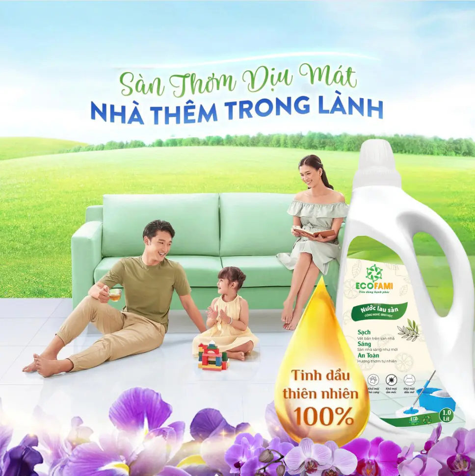 Nước Lau Sàn Ecofami 1 lít – Giải Pháp Làm Sạch Tự Nhiên, An Toàn Cho Sức Khỏe và Môi Trường