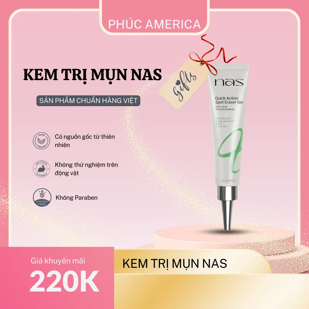 KEM HỖ TRỢ GIẢM MỤN MỜ THÂM NAS Skincare Kem Face
